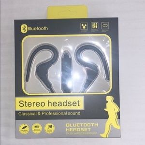 New Black Bluetooth Stereo Headset Headphones